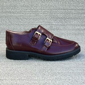 COLE HAAN Greenwich Monk Strap Loafer Bloodstone/Burgundy Women's Size 8 US